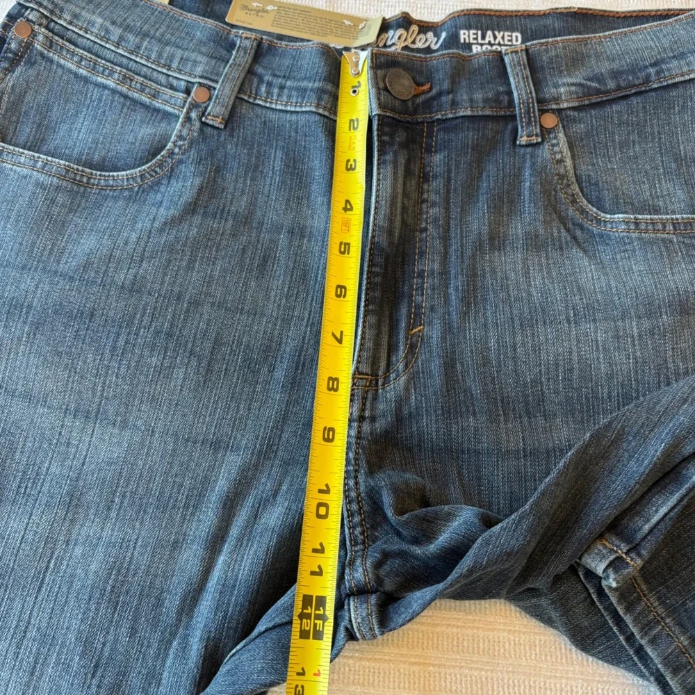 Wrangler Retro Relaxed Bootcut‎ Jeans Mens 34x34 Dark Wash Denim 10WRT20FL